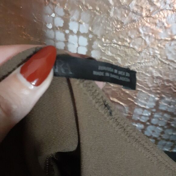 Zara Strapless Mocha Brown Peplum Top - Picture 11 of 11